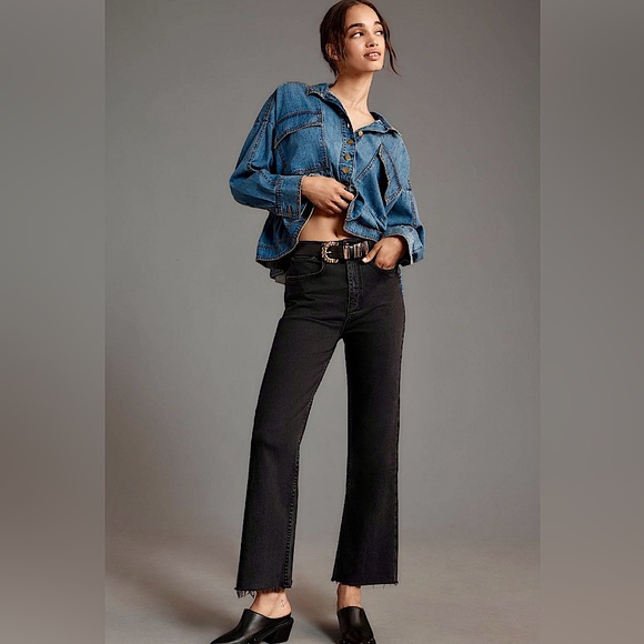 The Annie High-Rise Straight-Leg Jeans by Pilcro - Picture 2 of 10